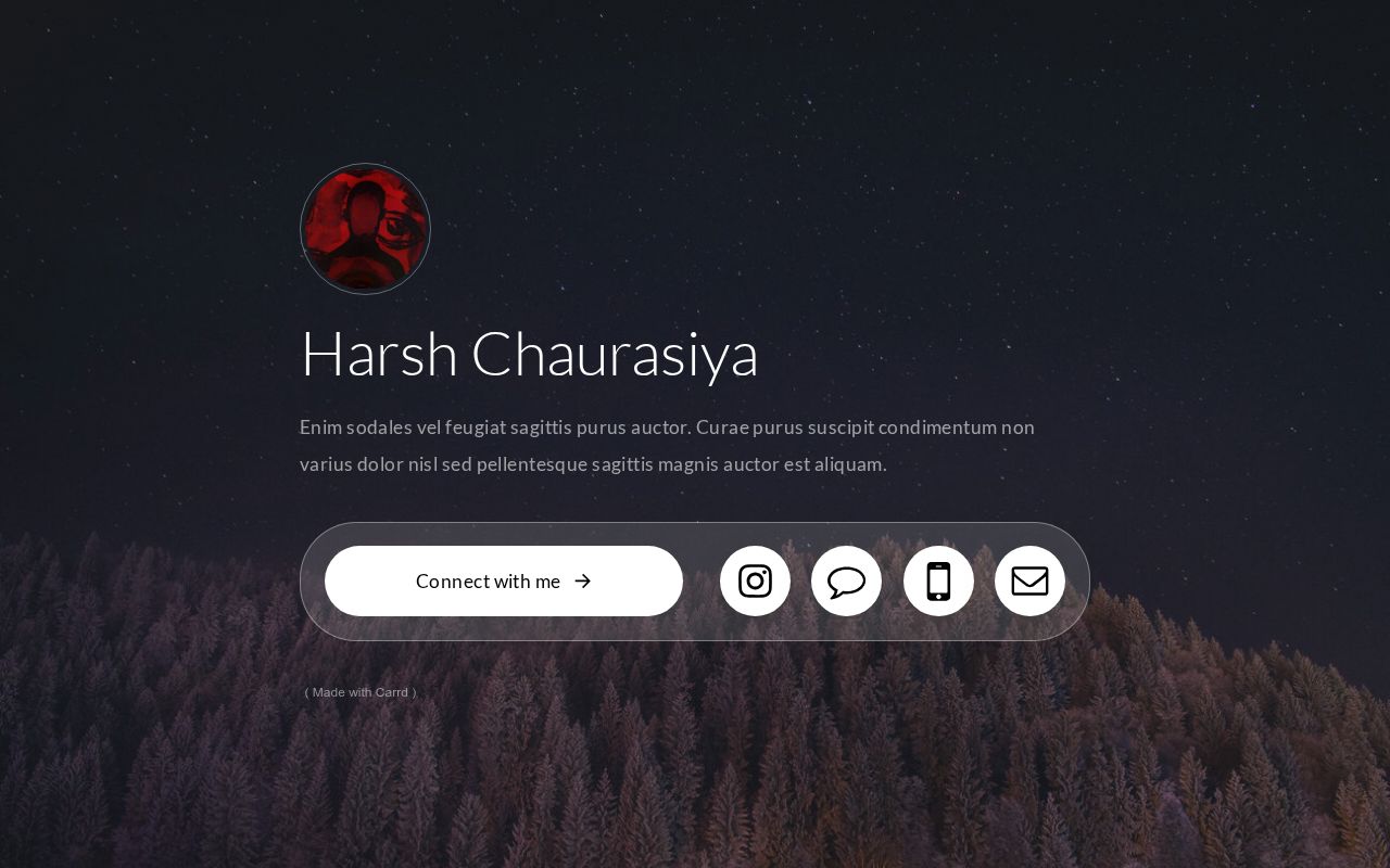 Carrd profile picture for @harsh12